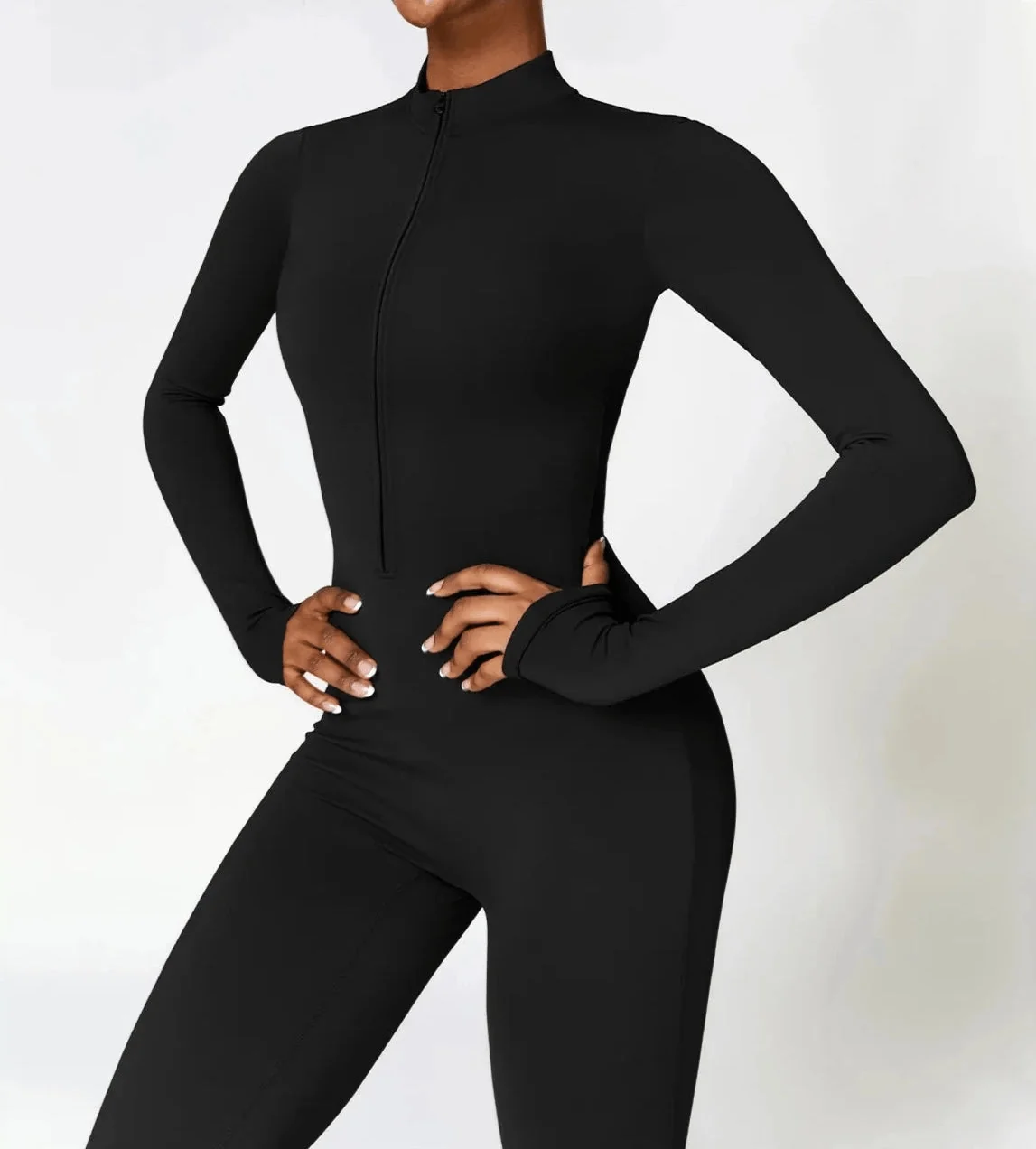 Comfortable Long Sleeve Sports Jumpsuit for Women - Breathable & Quick Dry