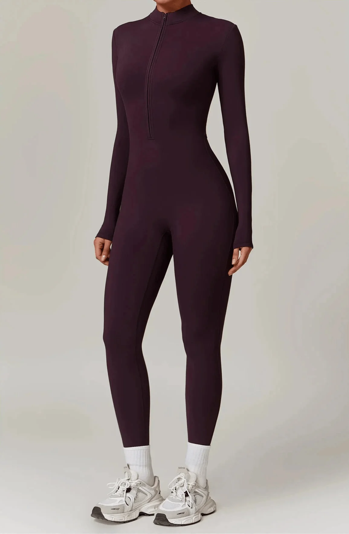 Comfortable Long Sleeve Sports Jumpsuit for Women - Breathable & Quick Dry