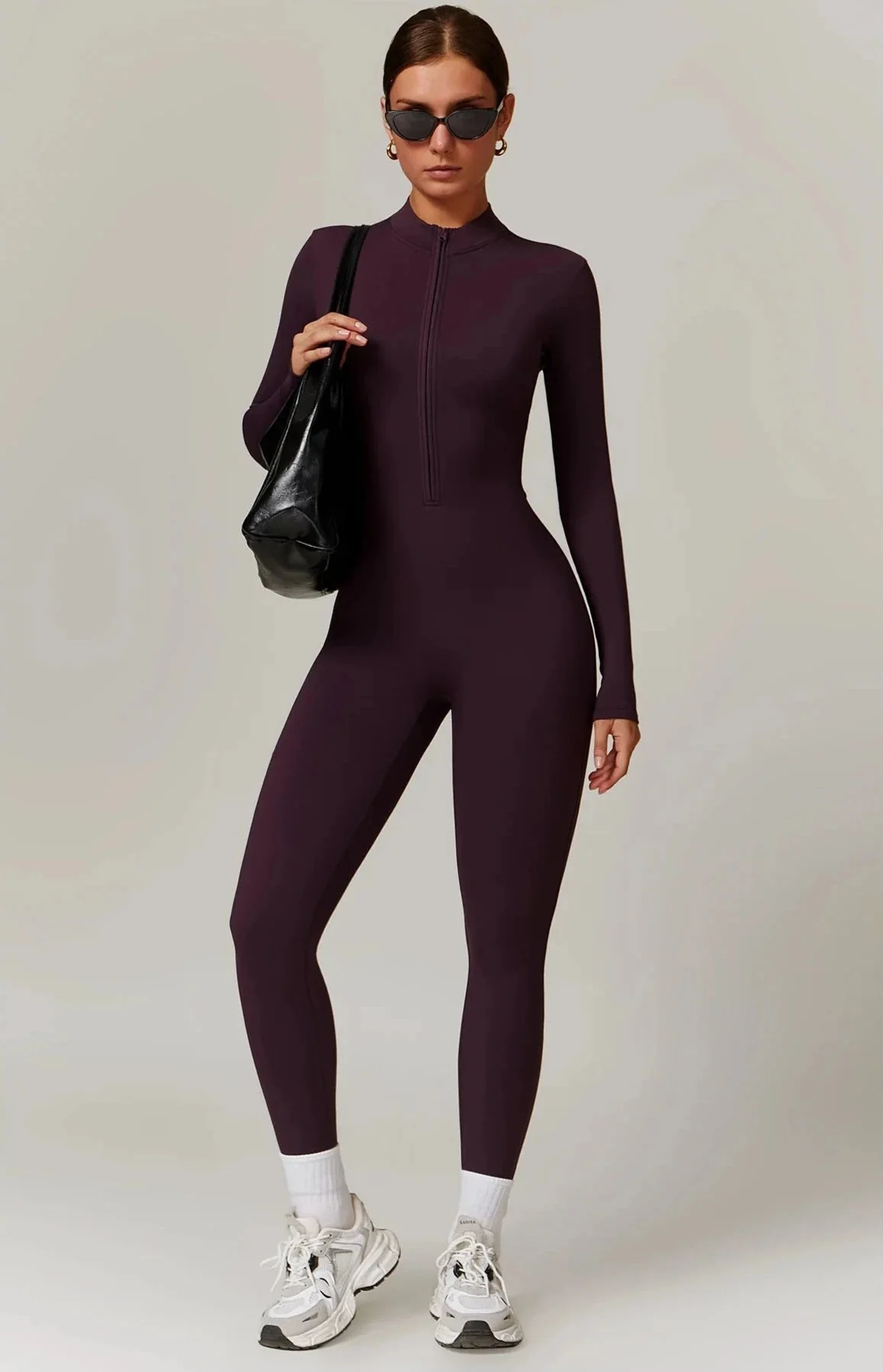 Comfortable Long Sleeve Sports Jumpsuit for Women - Breathable & Quick Dry