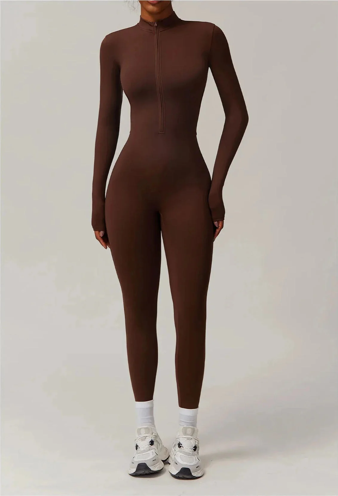 Comfortable Long Sleeve Sports Jumpsuit for Women - Breathable & Quick Dry