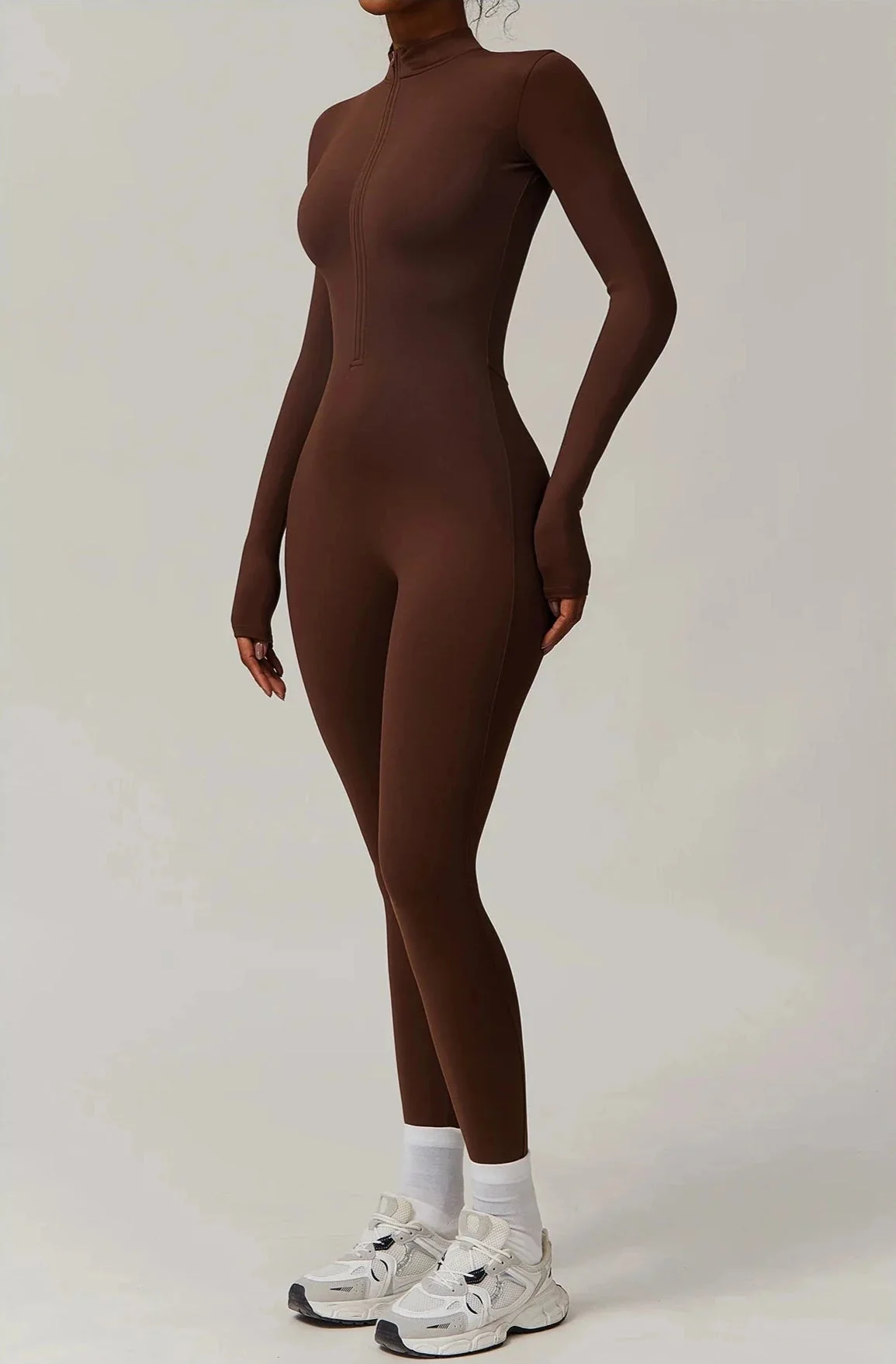 Comfortable Long Sleeve Sports Jumpsuit for Women - Breathable & Quick Dry