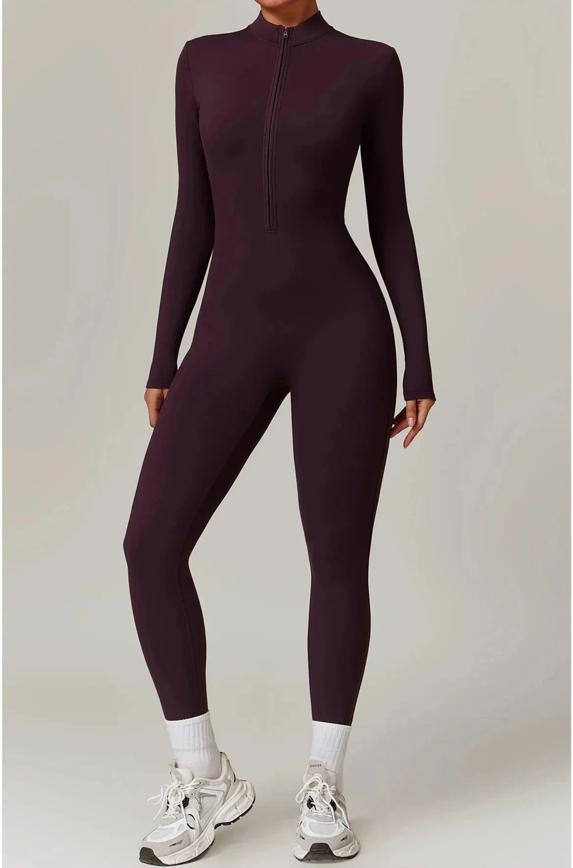 Comfortable Long Sleeve Sports Jumpsuit for Women - Breathable & Quick Dry