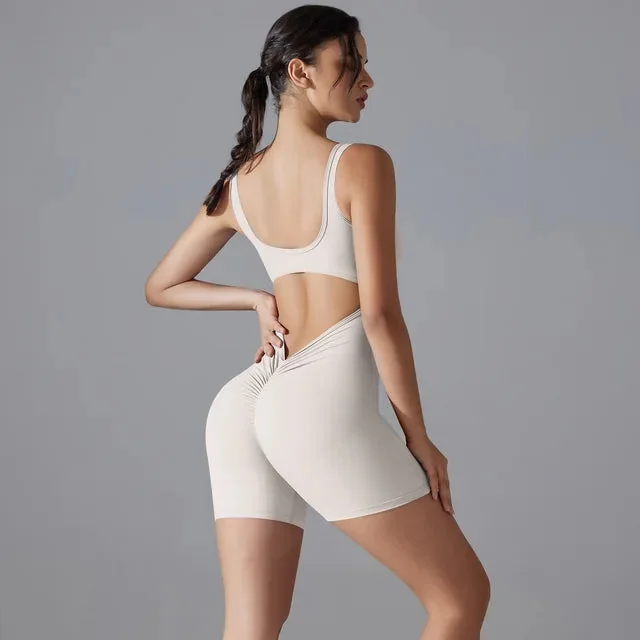 Comfort Fit Yoga Jumpsuit | Moisture-Wicking Active Wear - Navy Blue