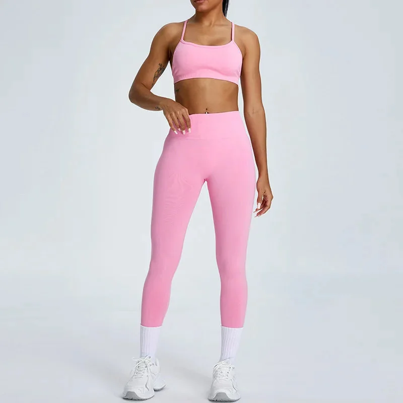 Seamless High-Waist Yoga Leggings in Multiple Colors