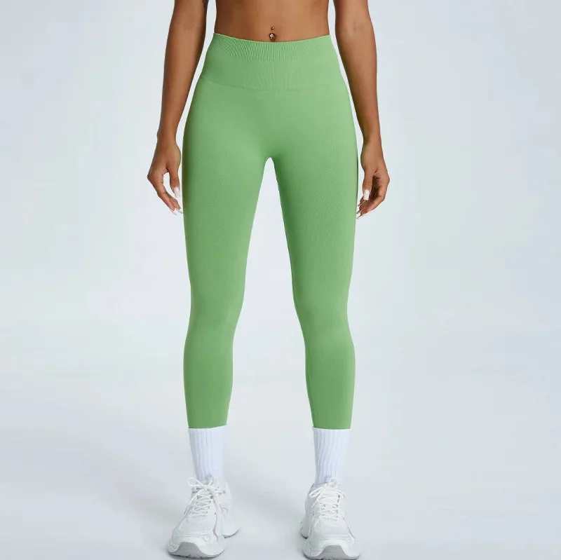 Seamless High-Waist Yoga Leggings in Multiple Colors