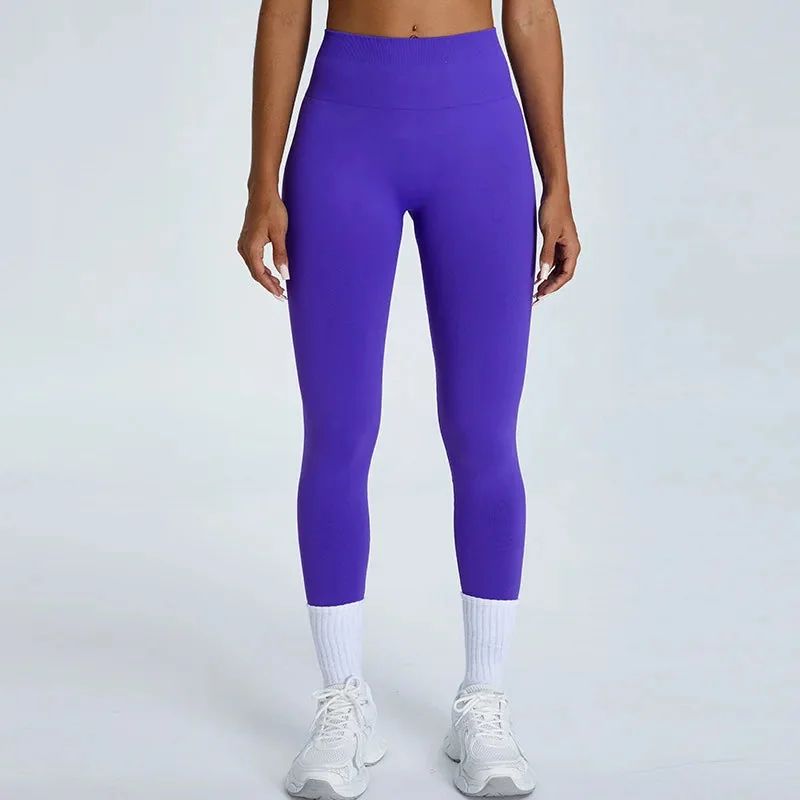 Seamless High-Waist Yoga Leggings in Multiple Colors
