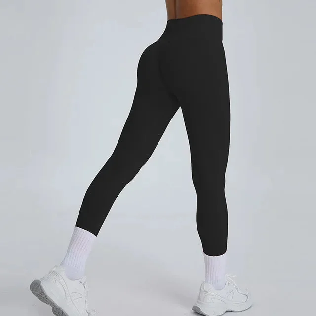 Seamless High-Waist Yoga Leggings in Multiple Colors