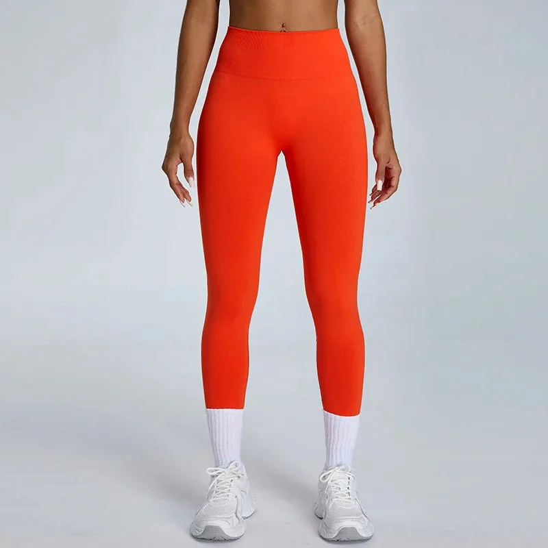 Seamless High-Waist Yoga Leggings in Multiple Colors