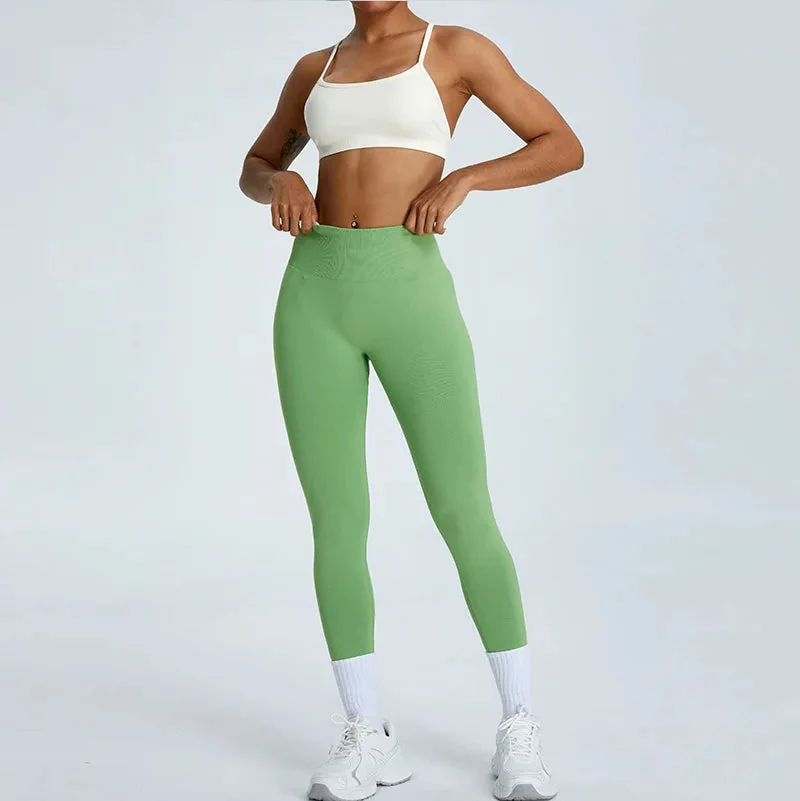 Seamless High-Waist Yoga Leggings in Multiple Colors