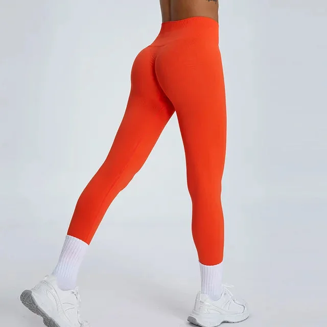 Seamless High-Waist Yoga Leggings in Multiple Colors