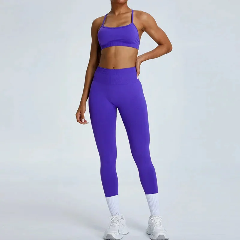 Seamless High-Waist Yoga Leggings in Multiple Colors