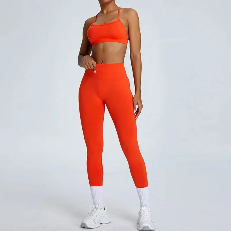 Seamless High-Waist Yoga Leggings in Multiple Colors