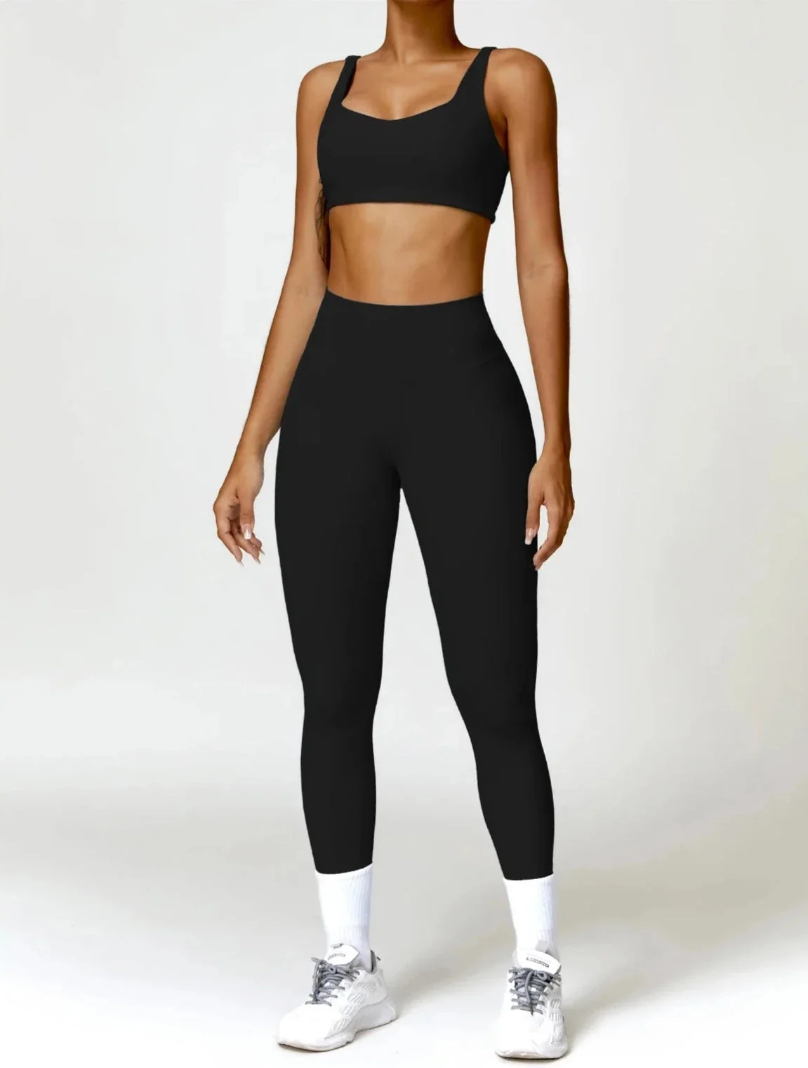 Flex Comfort High-Waist Performance Bra and Leggings Set
