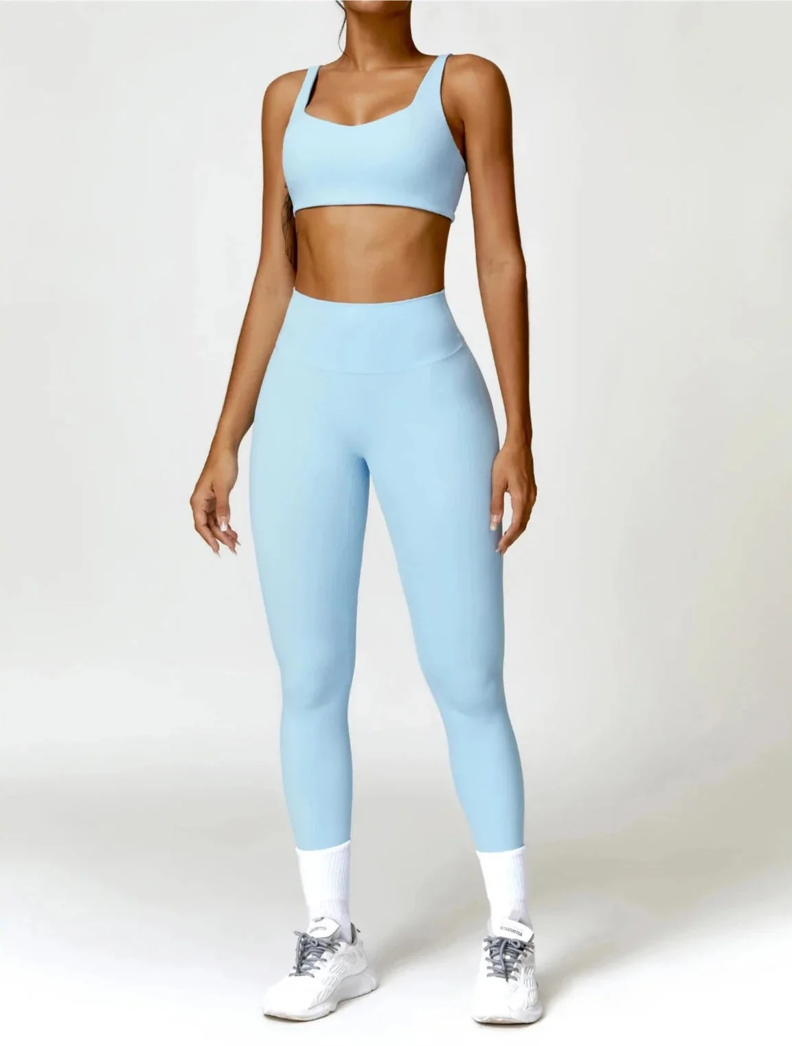 Flex Comfort High-Waist Performance Bra and Leggings Set