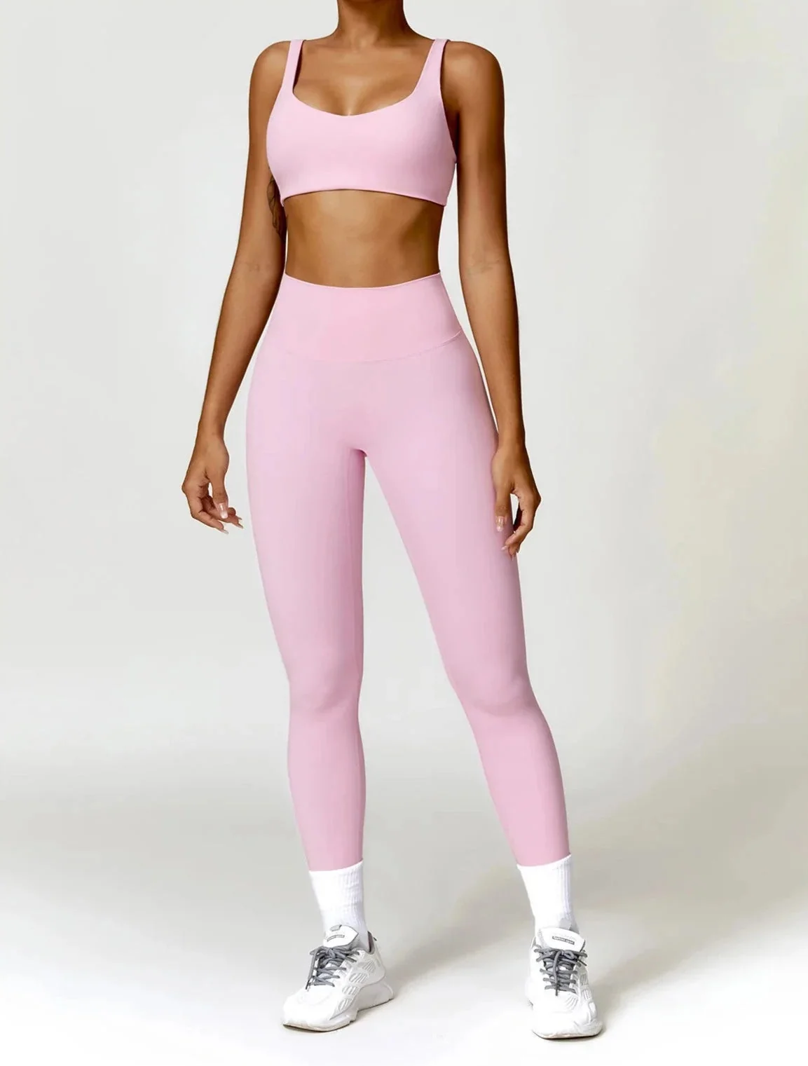 Flex Comfort High-Waist Performance Bra and Leggings Set