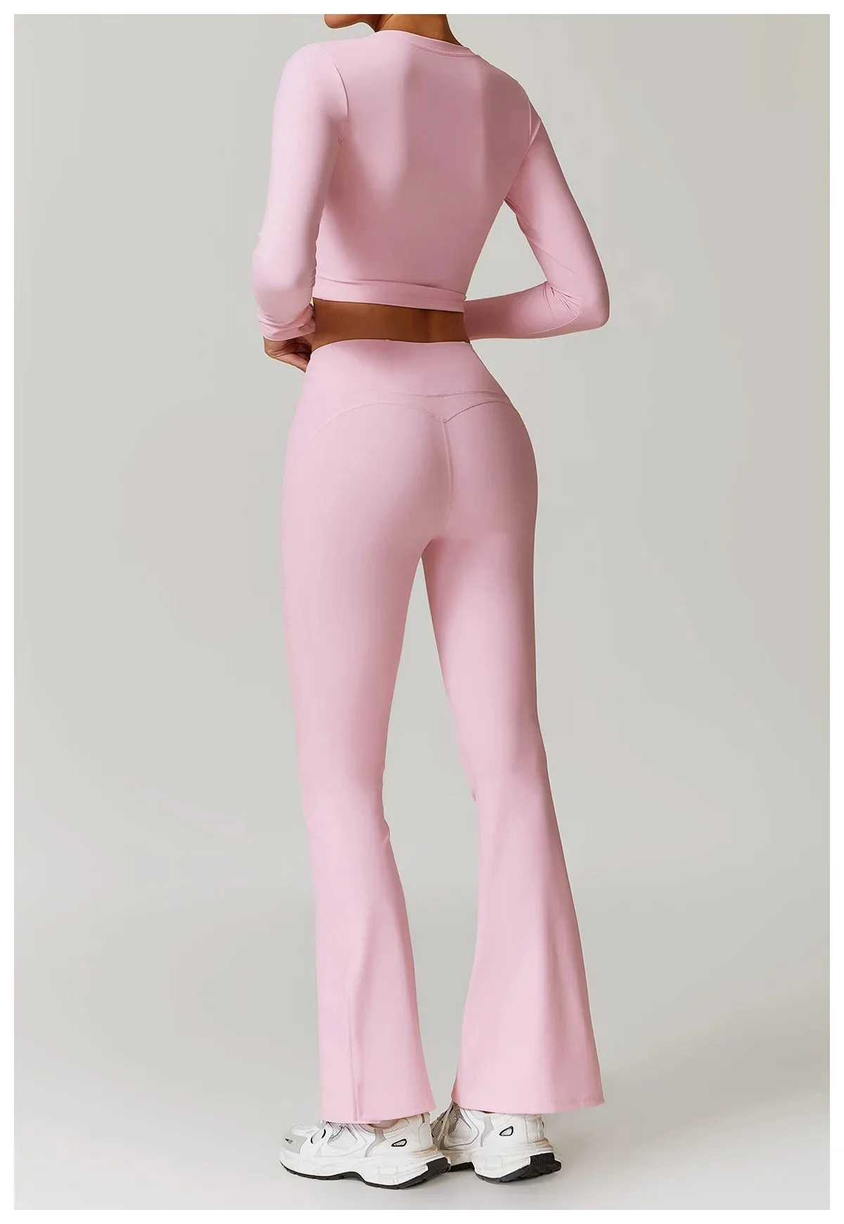 Womens Seamless Long Sleeve Workout Set