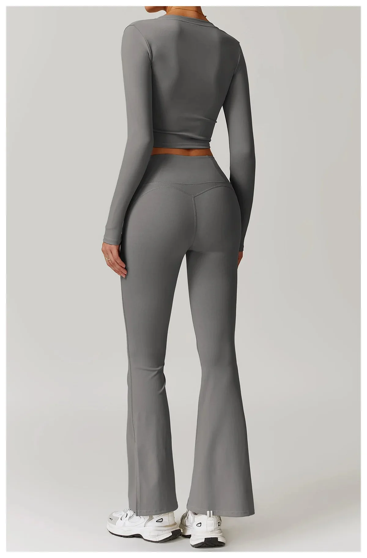 Womens Seamless Long Sleeve Workout Set