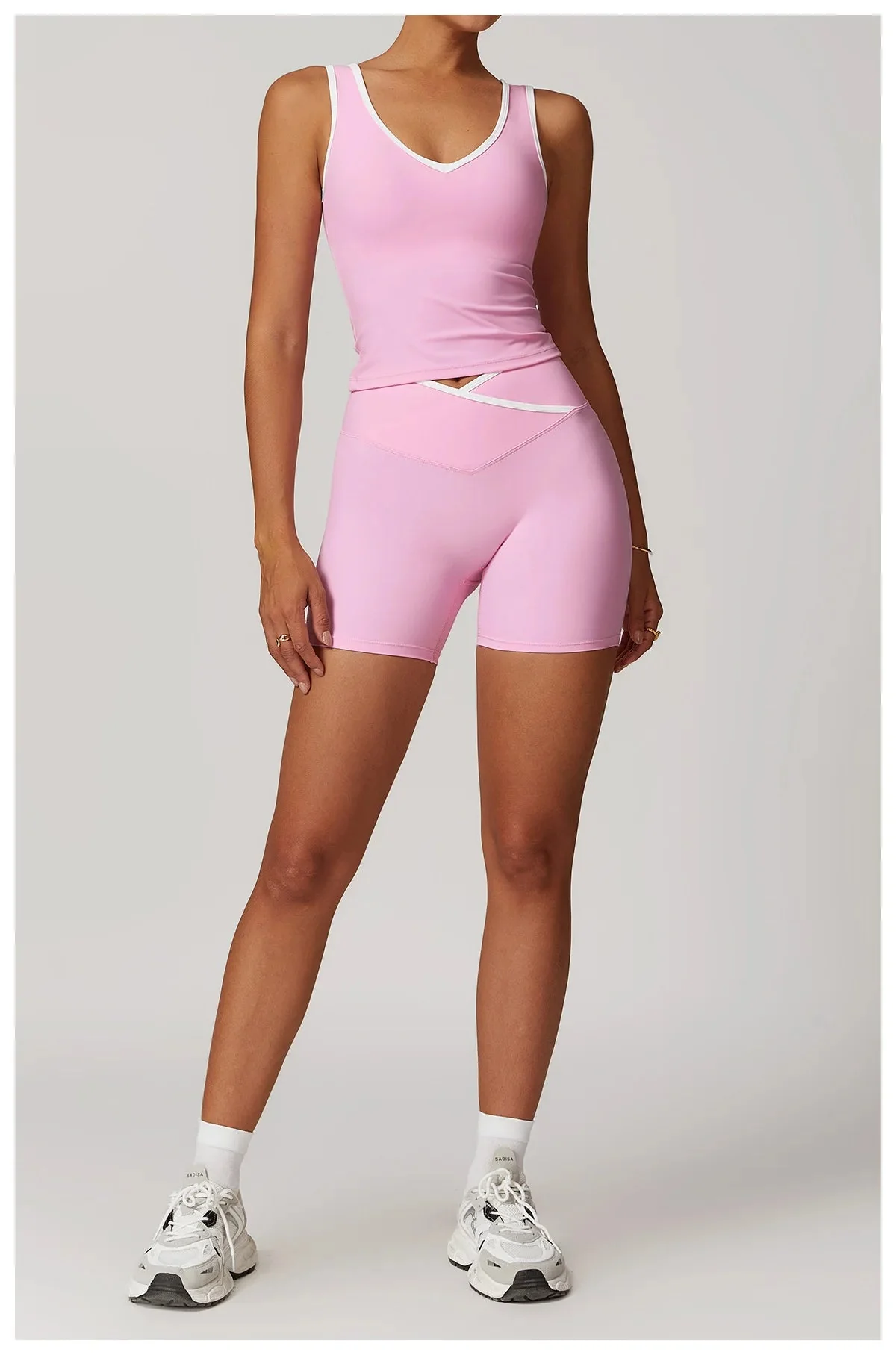 Comfort Fit Gym Shorts and Top Set for Women - Multiple Color Options