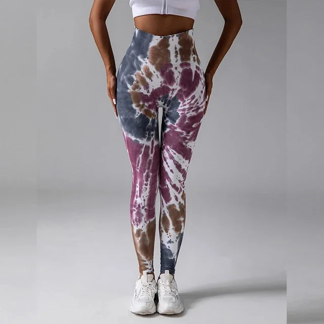 Vibrant High-Waist Fitness Leggings for Yoga and Gym Workouts