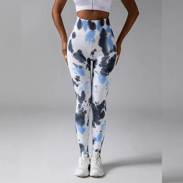 Vibrant High-Waist Fitness Leggings for Yoga and Gym Workouts