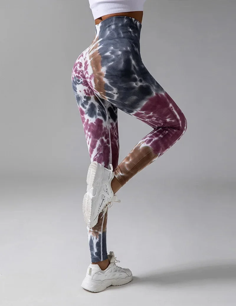 Vibrant High-Waist Fitness Leggings for Yoga and Gym Workouts