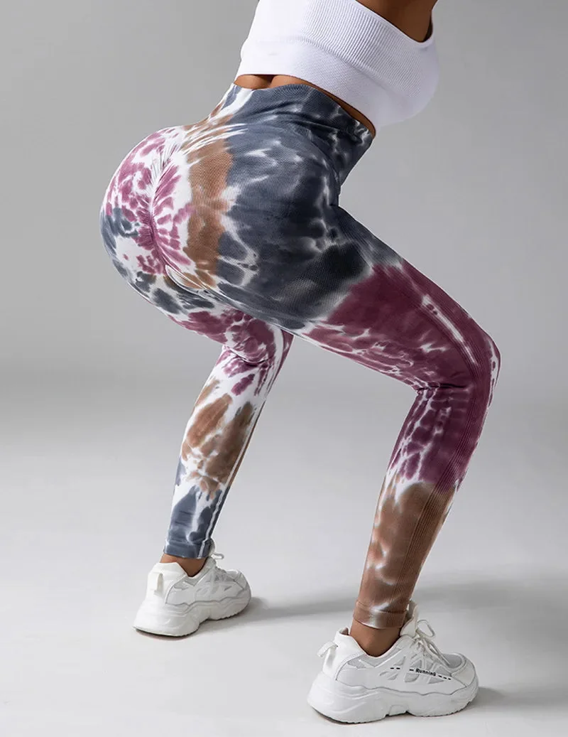 Vibrant High-Waist Fitness Leggings for Yoga and Gym Workouts