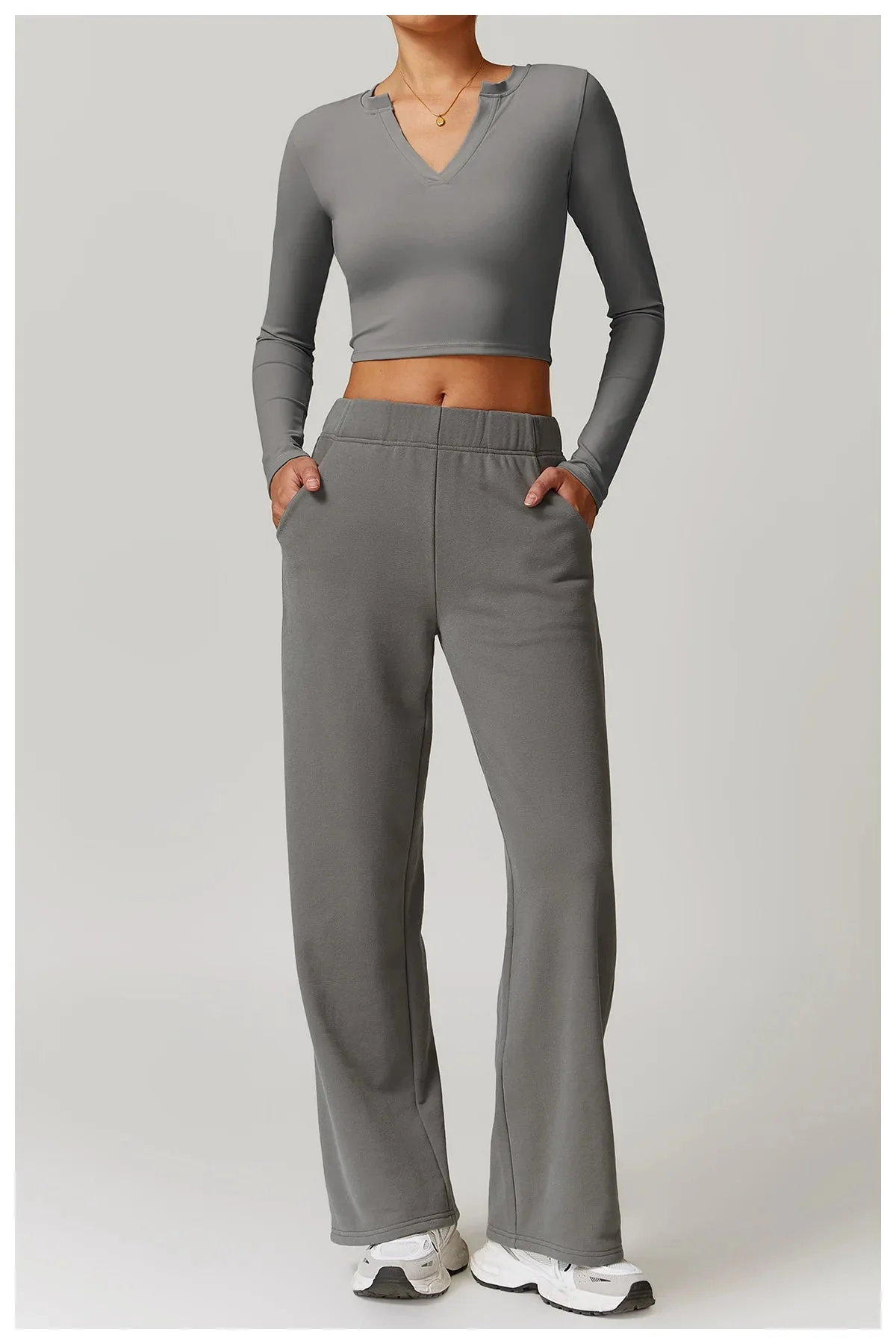 Comfort Obsession Gym Pants - Womens Long Sleeve Set