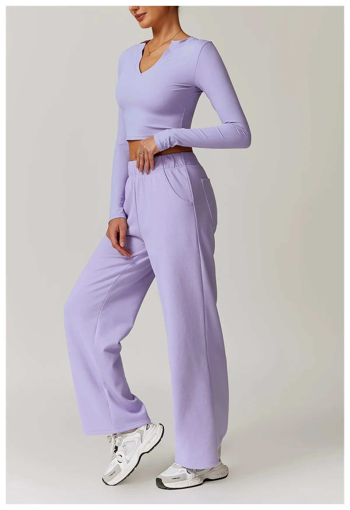 Comfort Obsession Gym Pants - Womens Long Sleeve Set