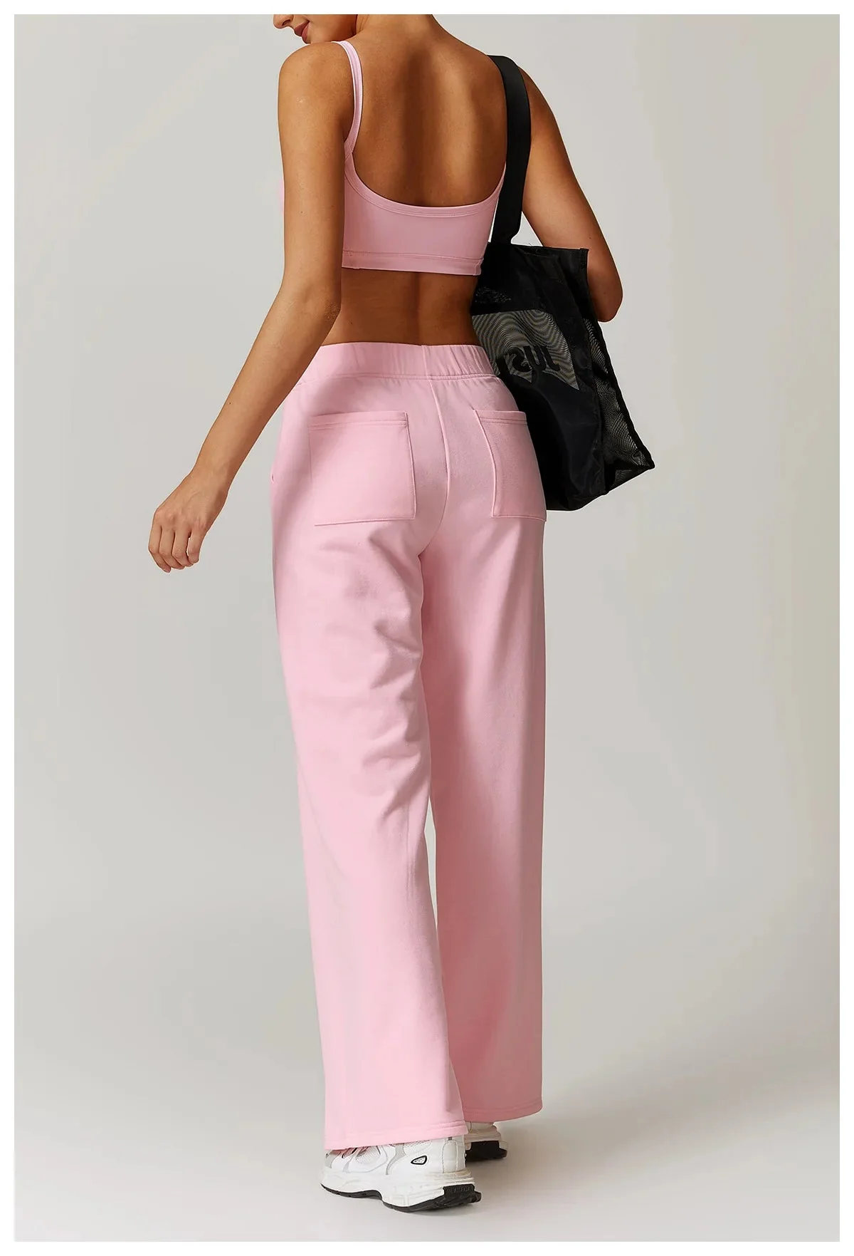 Comfort Fit Exercise Set with Pants and Sports Bra