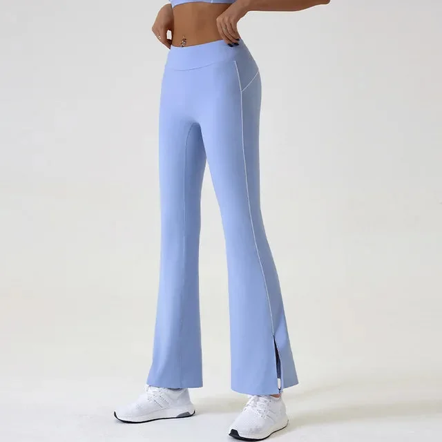 Comfy High-Waist Flared Fitness Leggings