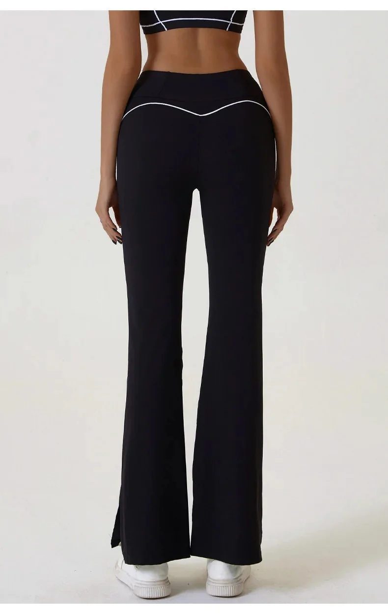 Comfy High-Waist Flared Fitness Leggings