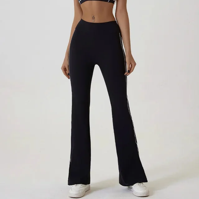 Comfy High-Waist Flared Fitness Leggings