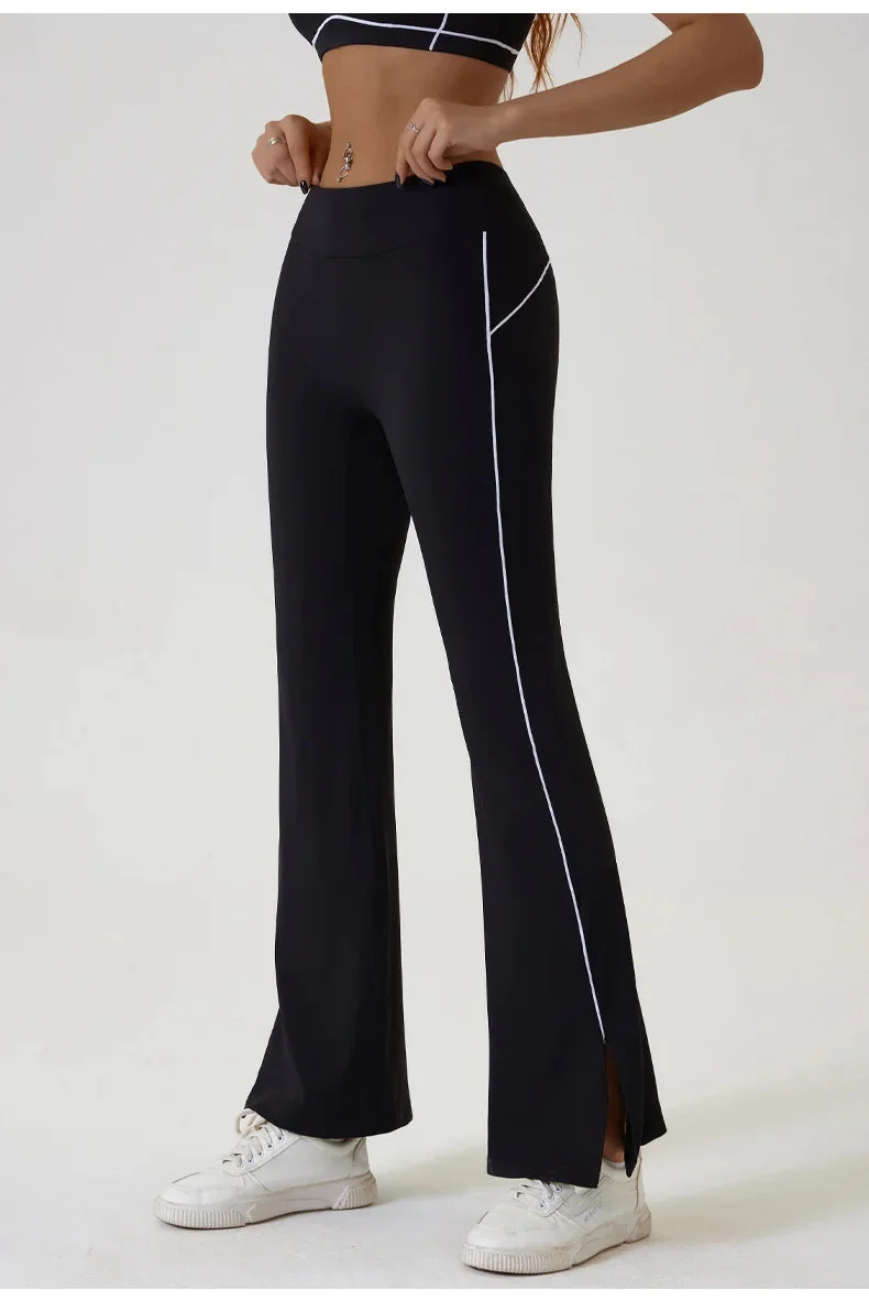 Comfy High-Waist Flared Fitness Leggings