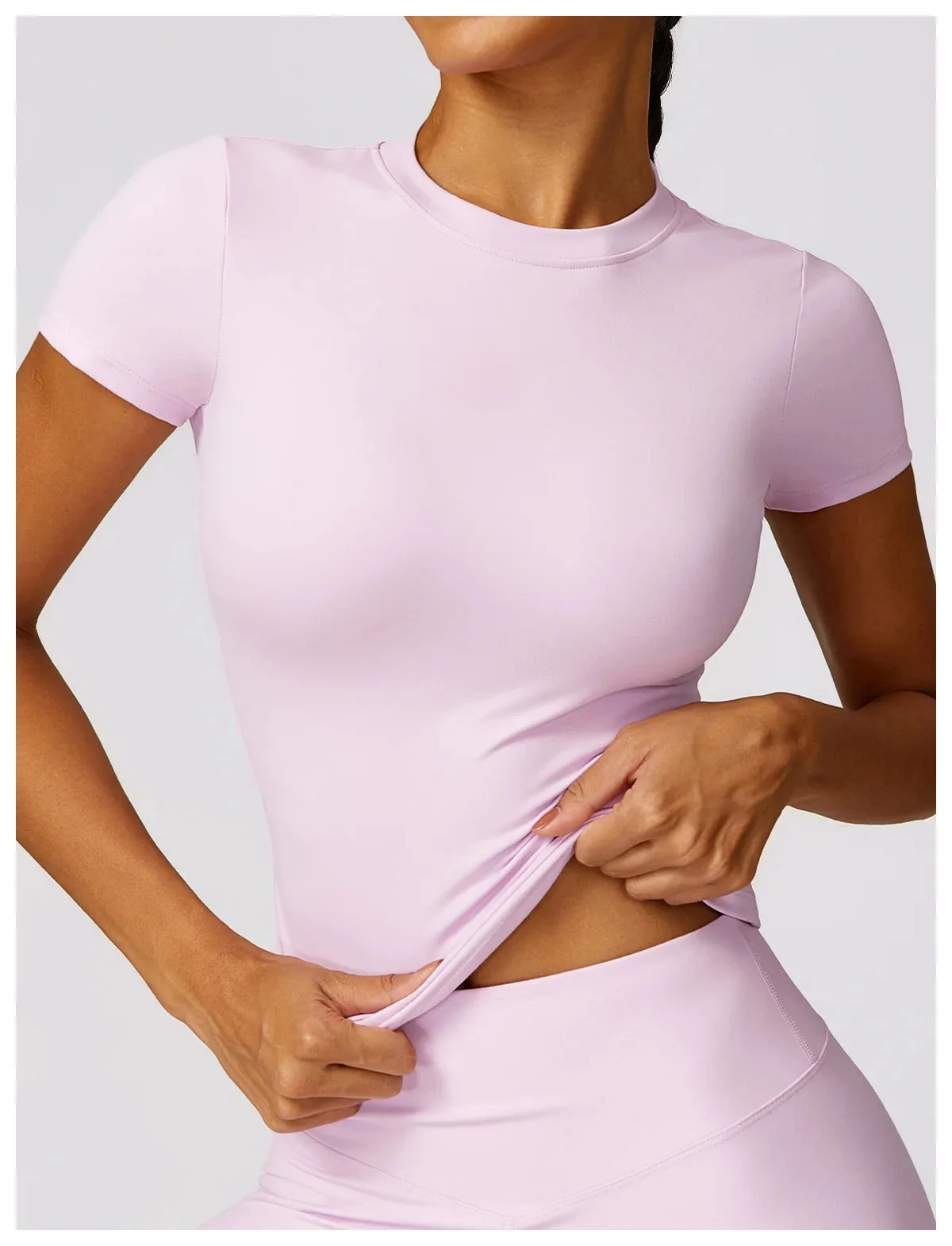 ActiveFit Leggings and Shirt Set for Women - Gym Workout Wear