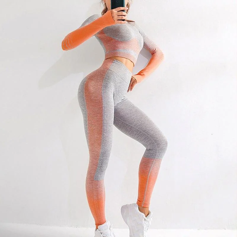 Pink Seamless Fitness Leggings