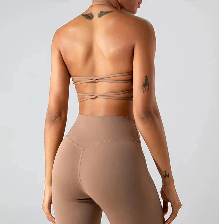 Cross Back Sports Bra for Active Women