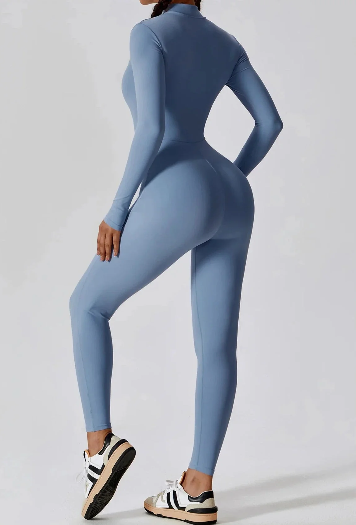 Comfort Fit Long Sleeve Jumpsuit in Multiple Colors
