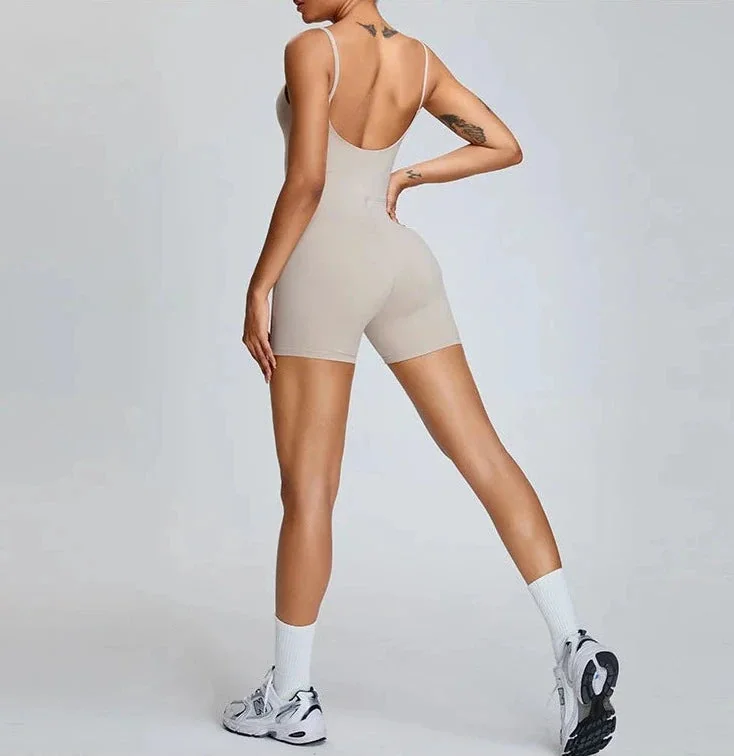 Womens Breathable Jumpsuit for Fitness and Yoga