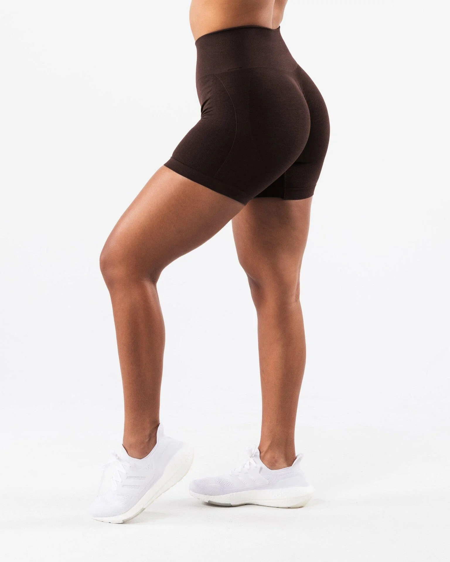 Comfortable Seamless Jacquard High-Waist Fitness Shorts