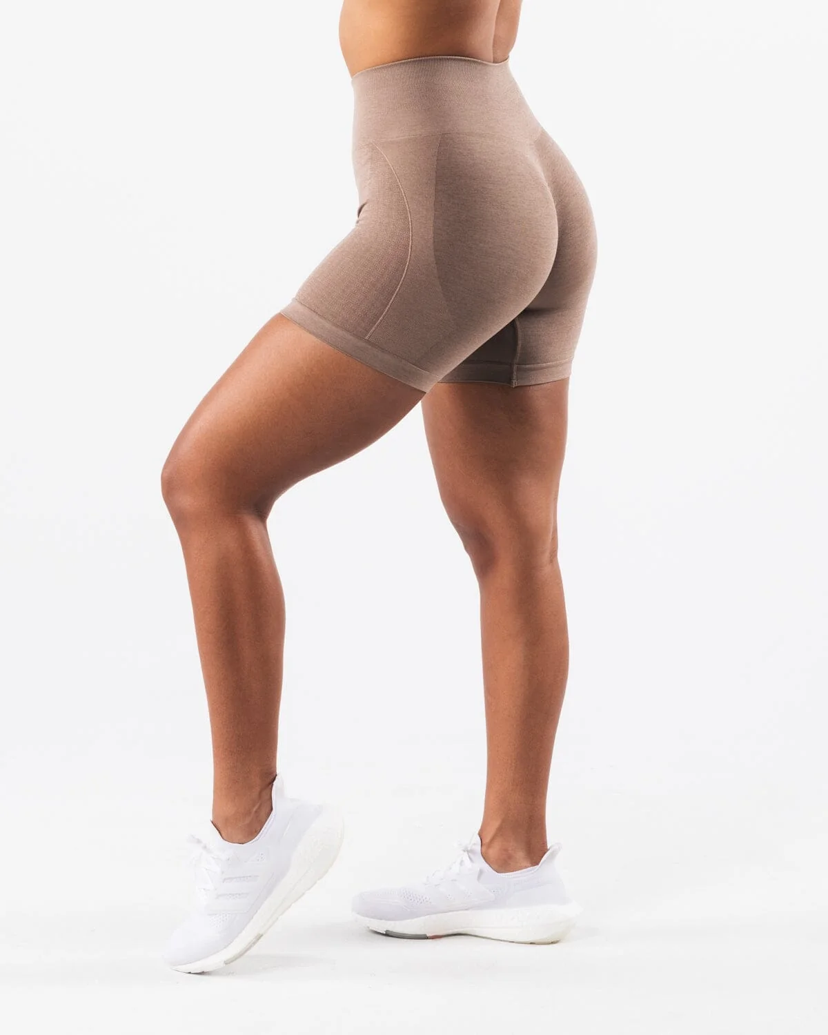Comfortable Seamless Jacquard High-Waist Fitness Shorts