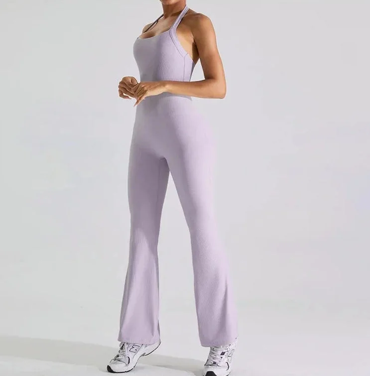 Comfortable Haven Backless Jumpsuit - Wireless Bra Support