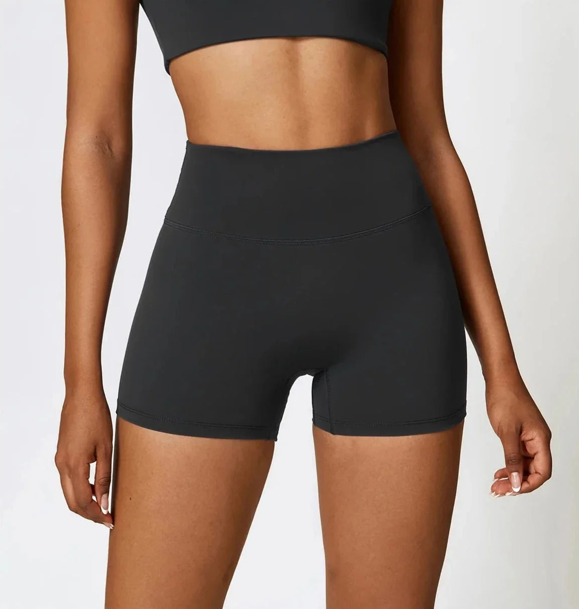 High Waist Compression Shorts for Daily Fitness | Dry Fit Breathable Material