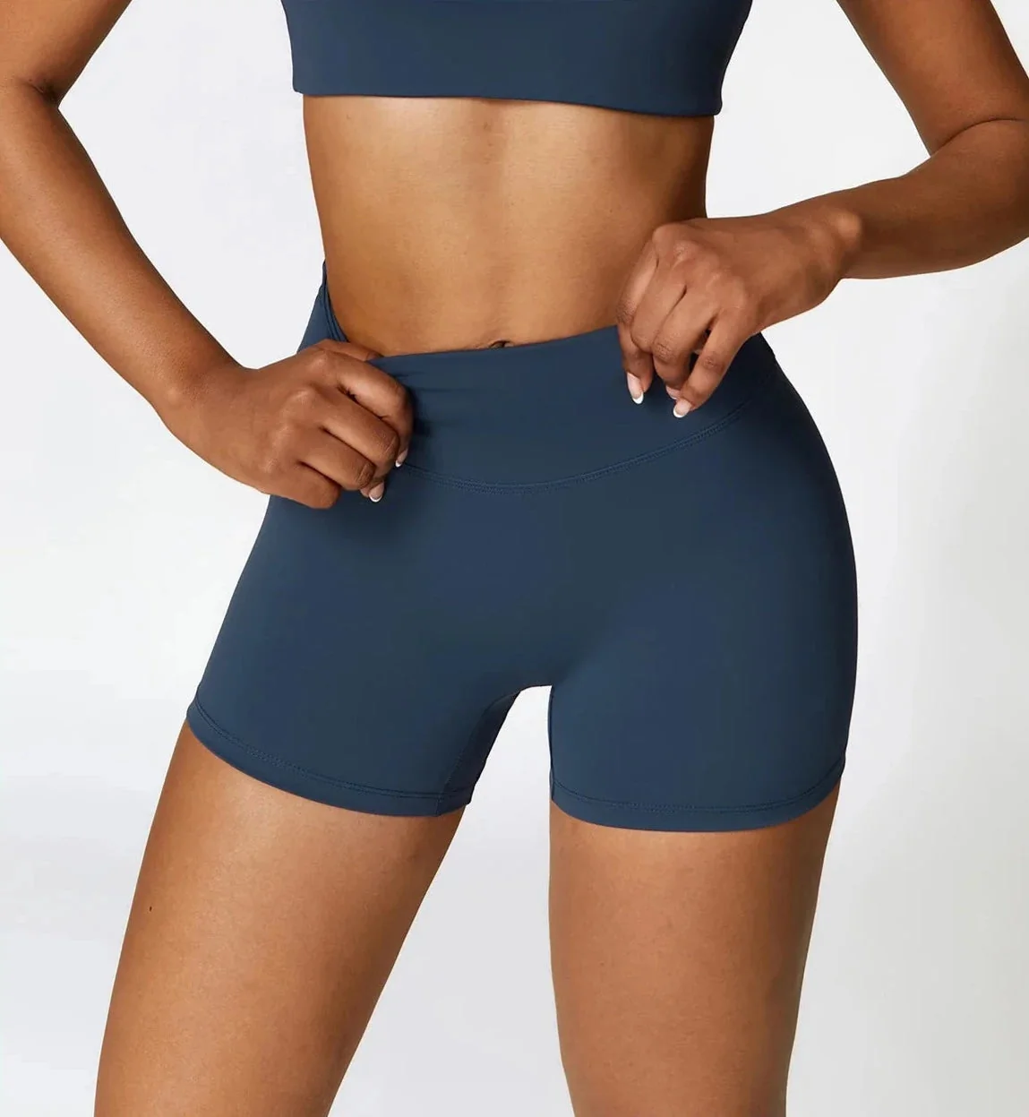 High Waist Compression Shorts for Daily Fitness | Dry Fit Breathable Material
