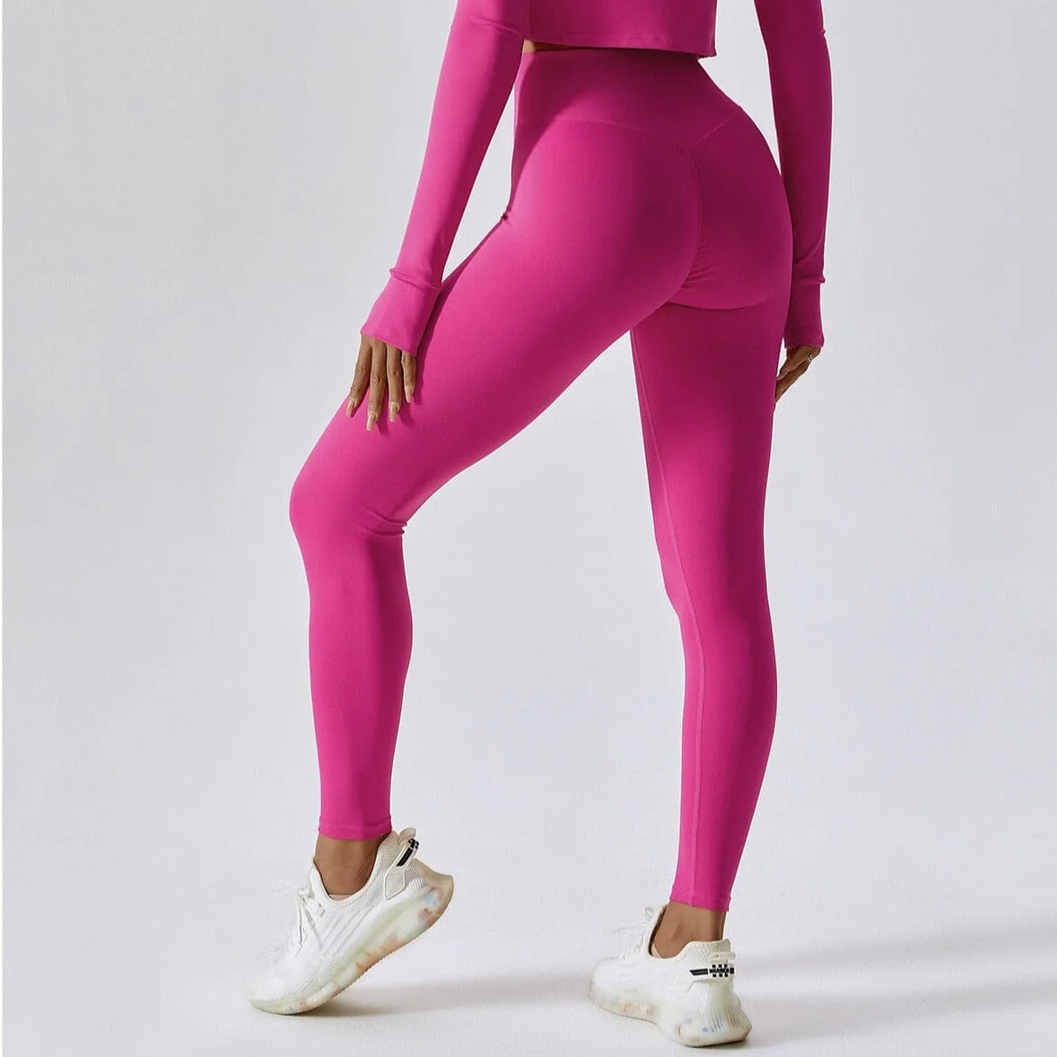 Versatile High Waist Yoga Leggings - Hip Lifting and Booty Scrunch Design