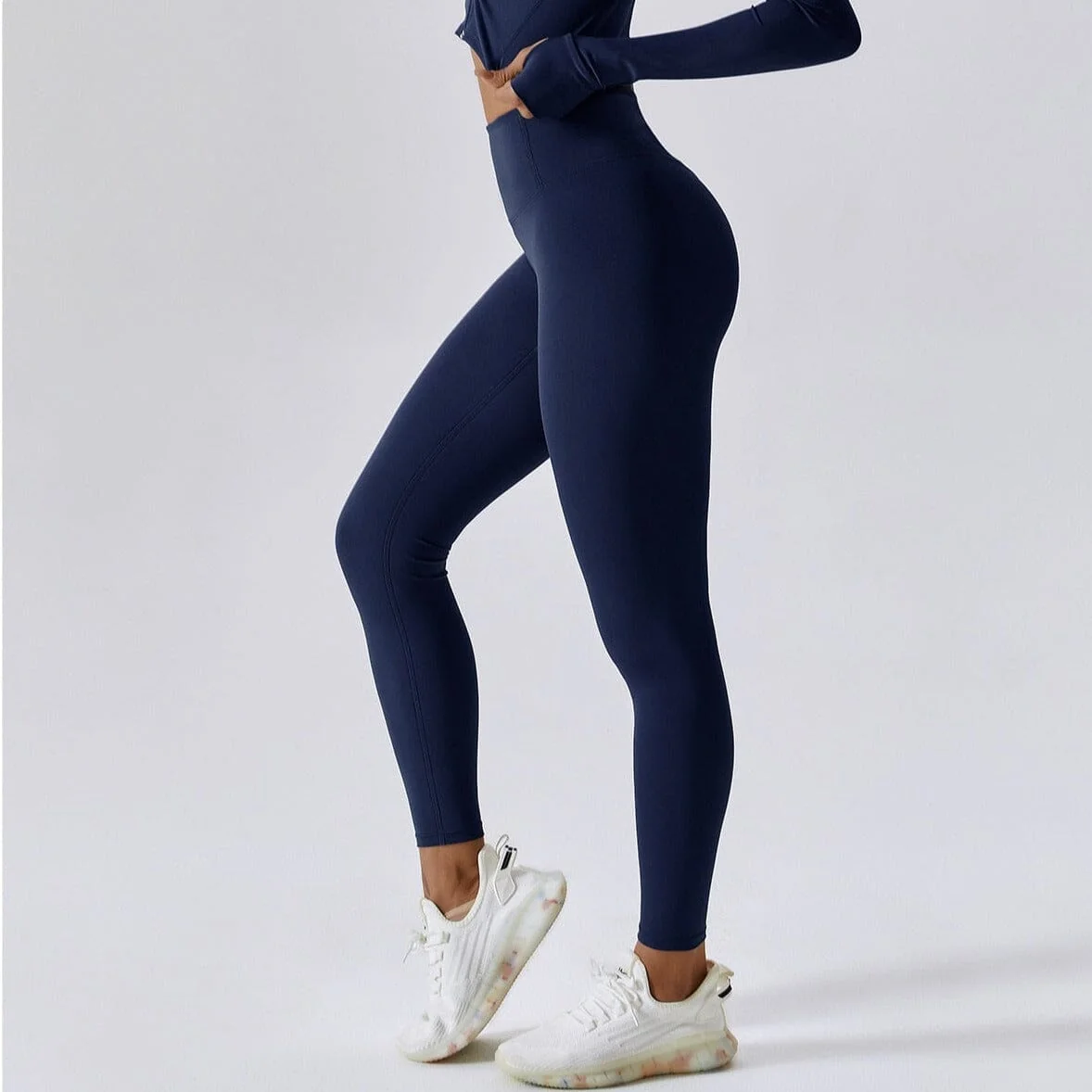 Versatile High Waist Yoga Leggings - Hip Lifting and Booty Scrunch Design