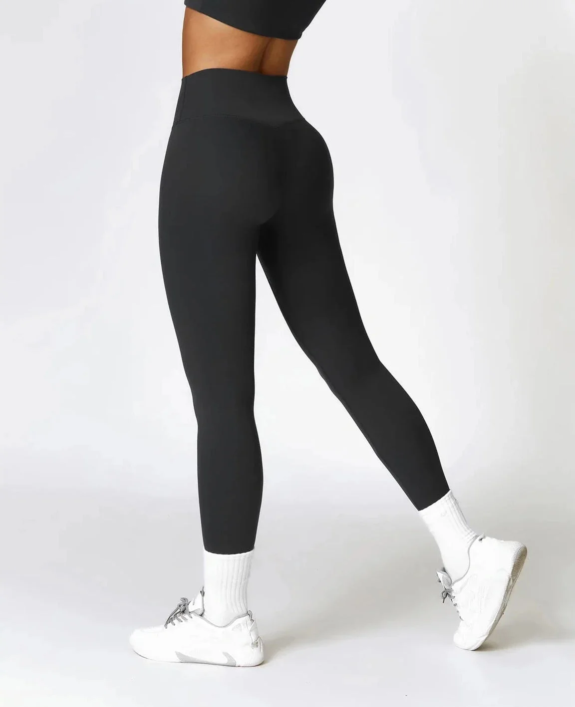 Comfortable High Waist Leggings for Yoga & Fitness - Elastic Waist, Quick Dry