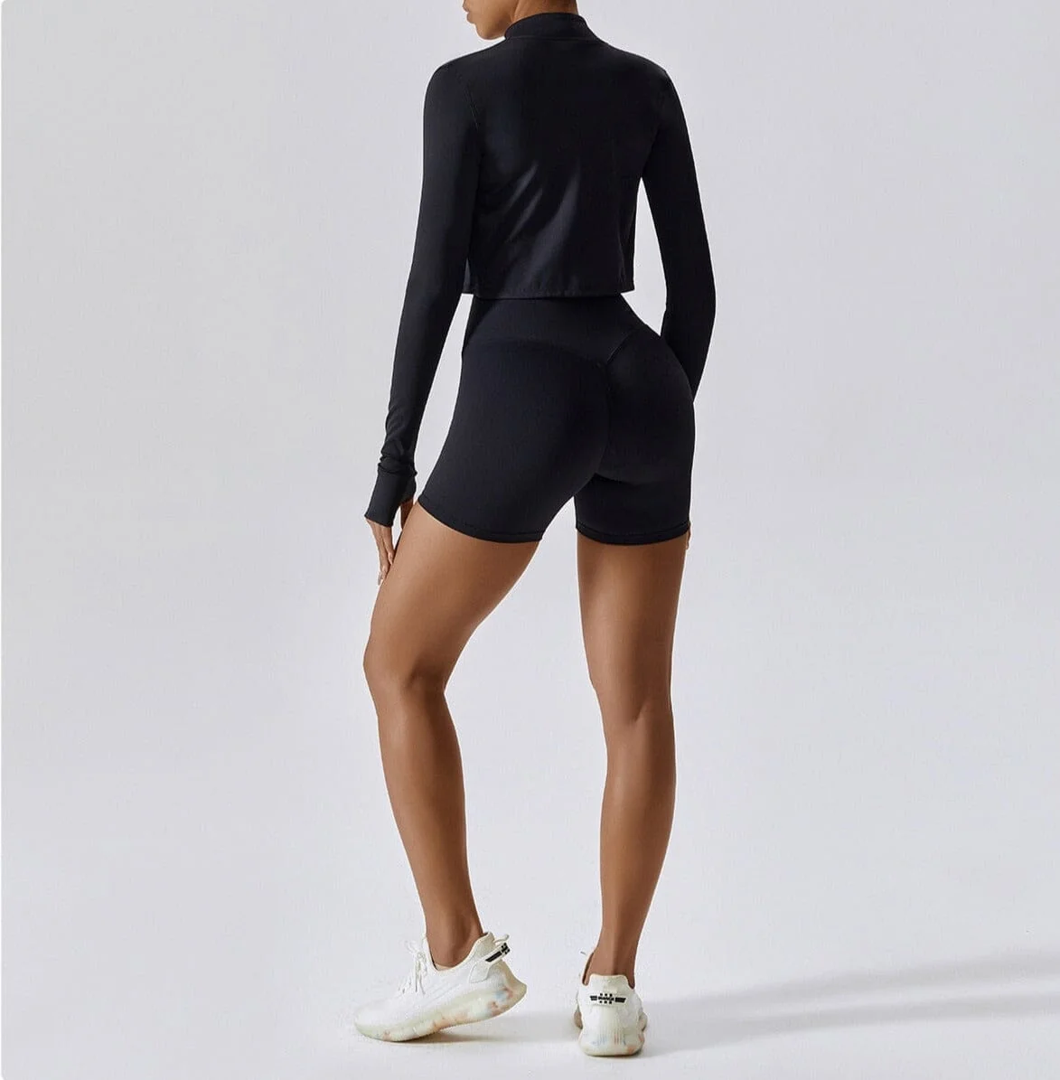 Womens Active Wear Jacket Set - Power Scrunch Trio