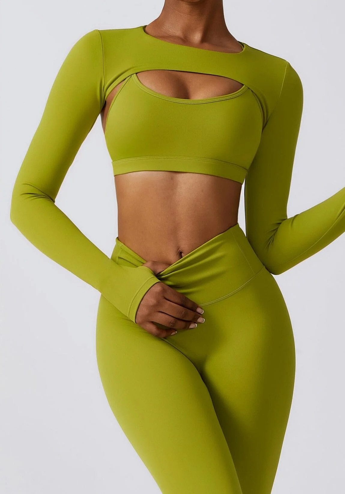Womens Seamless Sports Bra and Leggings Set