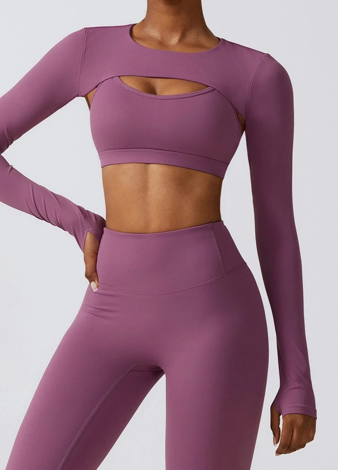 Womens Seamless Sports Bra and Leggings Set