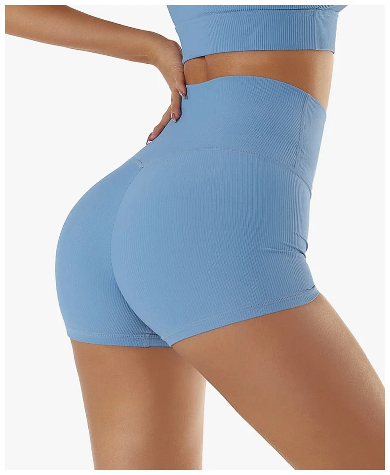 Comfortable Yoga Shorts for Women - Elastic Butt Lift, Squat Proof